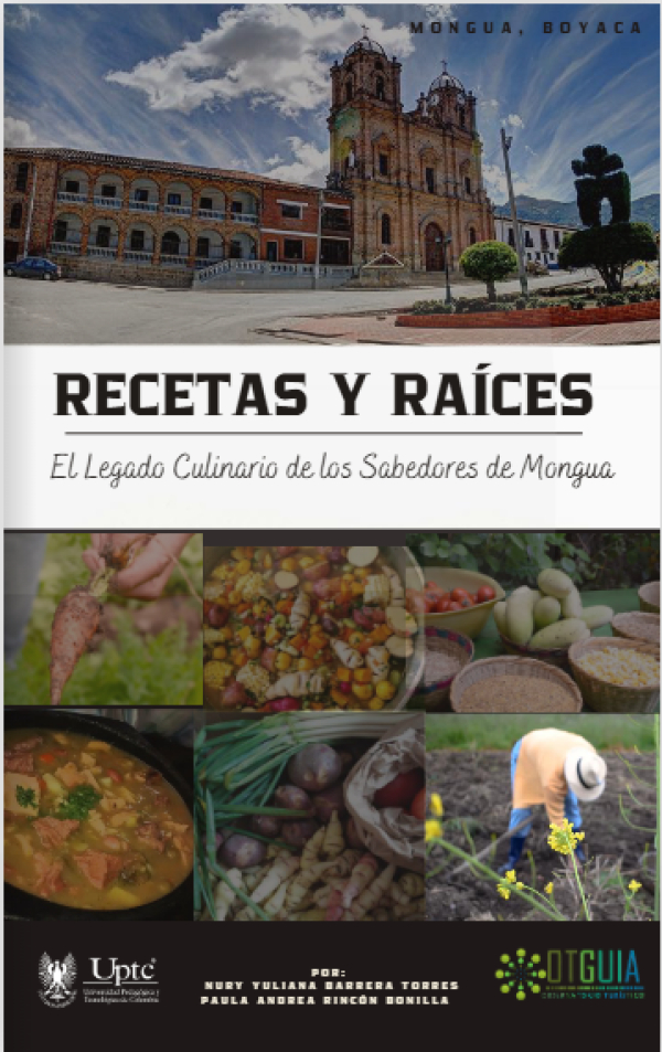 Portada producto de divulgación COCINAS TRADICIONAL DE MONGUA